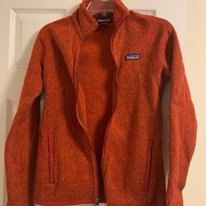 Patagonia better sweater full zip red fleece xs